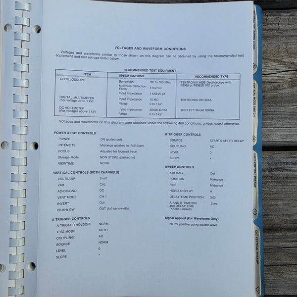 Tektronix 466 Oscilloscope Service Manual, For SN B200000 And Up