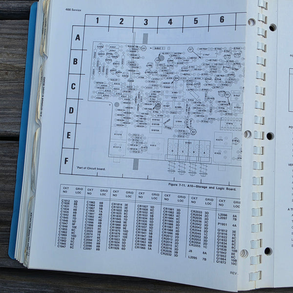 Tektronix 466 Oscilloscope Service Manual, For SN B200000 And Up