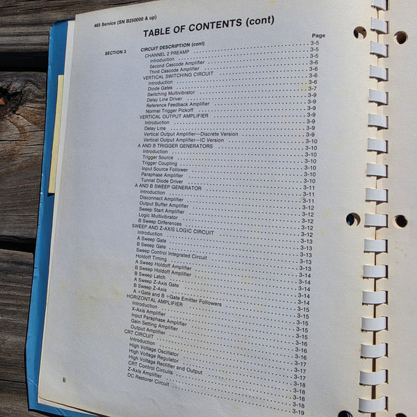 Tektronic 465 Oscilloscope (SN B25000 and Up) Service Manual