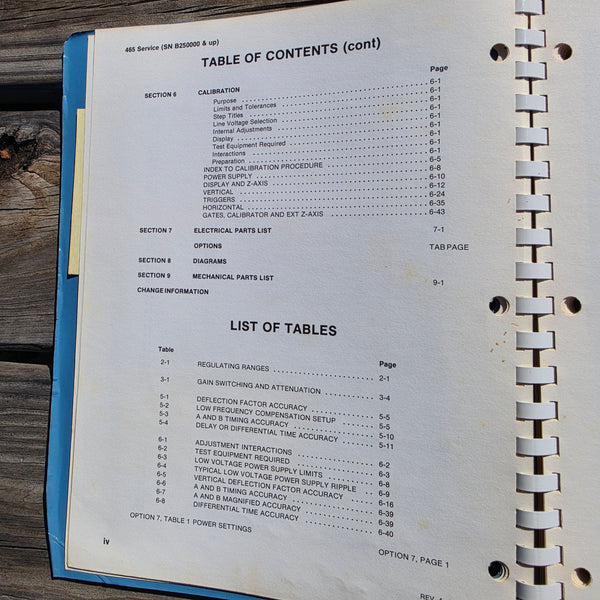 Tektronic 465 Oscilloscope (SN B25000 and Up) Service Manual