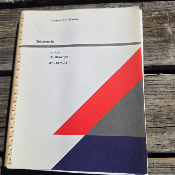 Tektronix SC502 Oscilloscope Instruction Manual, Complete, Clean, 070-1878-01
