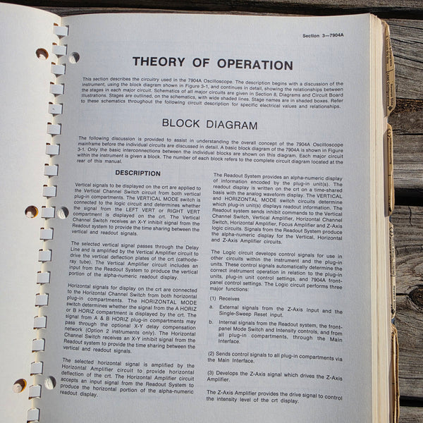 Tektronix 7904A Oscilloscope Instruction Manual, 070-4593-00