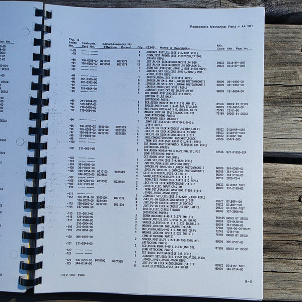 Tektronix AA501 Distortion Analyzer Instruction Manual, Clean