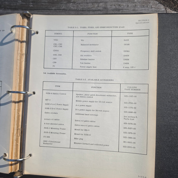 Collins Manuals For KWM-2, 516F2, 32S-1, 32S-3, Much Loved And Much Used