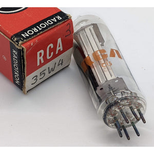 RCA 35W4 Tube, 1970 Code CU, NOS, Hickok Tested Good