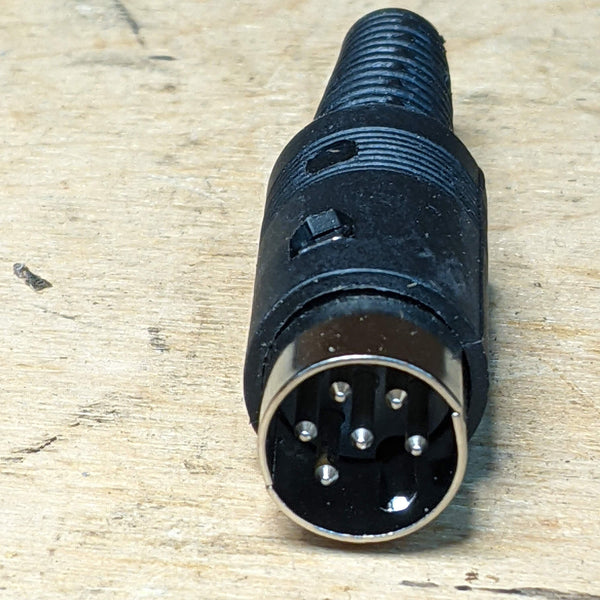 6 Pin Cable Mount Radio Microphone Plug, New