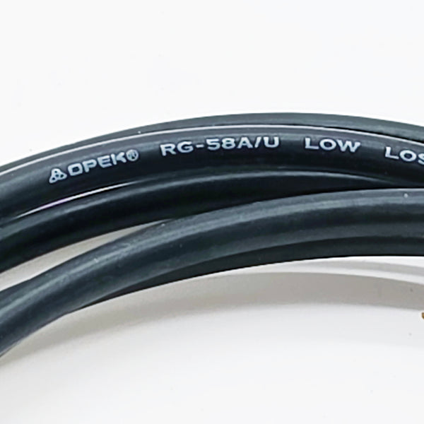 OPEK 3 Ft. RG-58A/U Coax Jumper, PL-259 Ends, WARRANTY