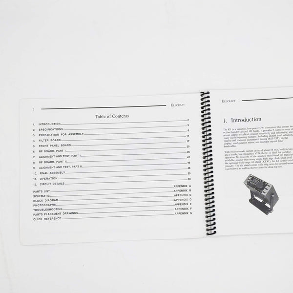 Elecraft K1 Transceiver Owner's Manual