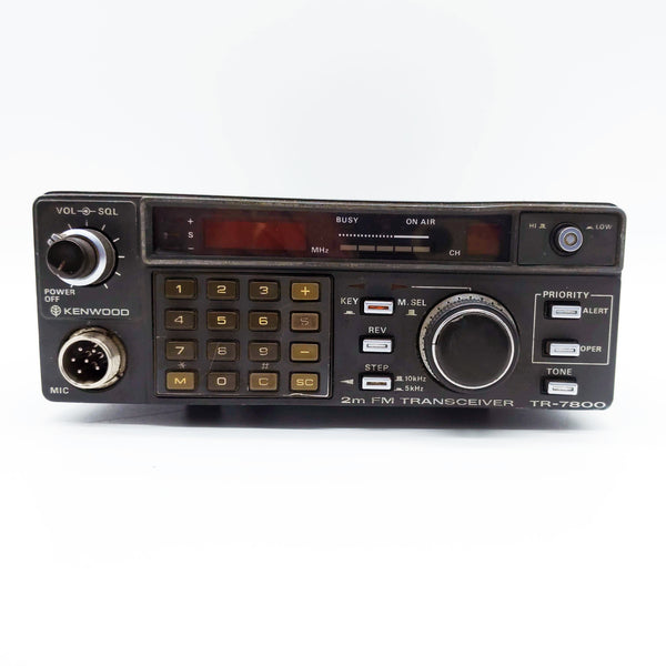 Kenwood TR-7800 2M FM Transceiver, With Power Cable and Mic, For Repair