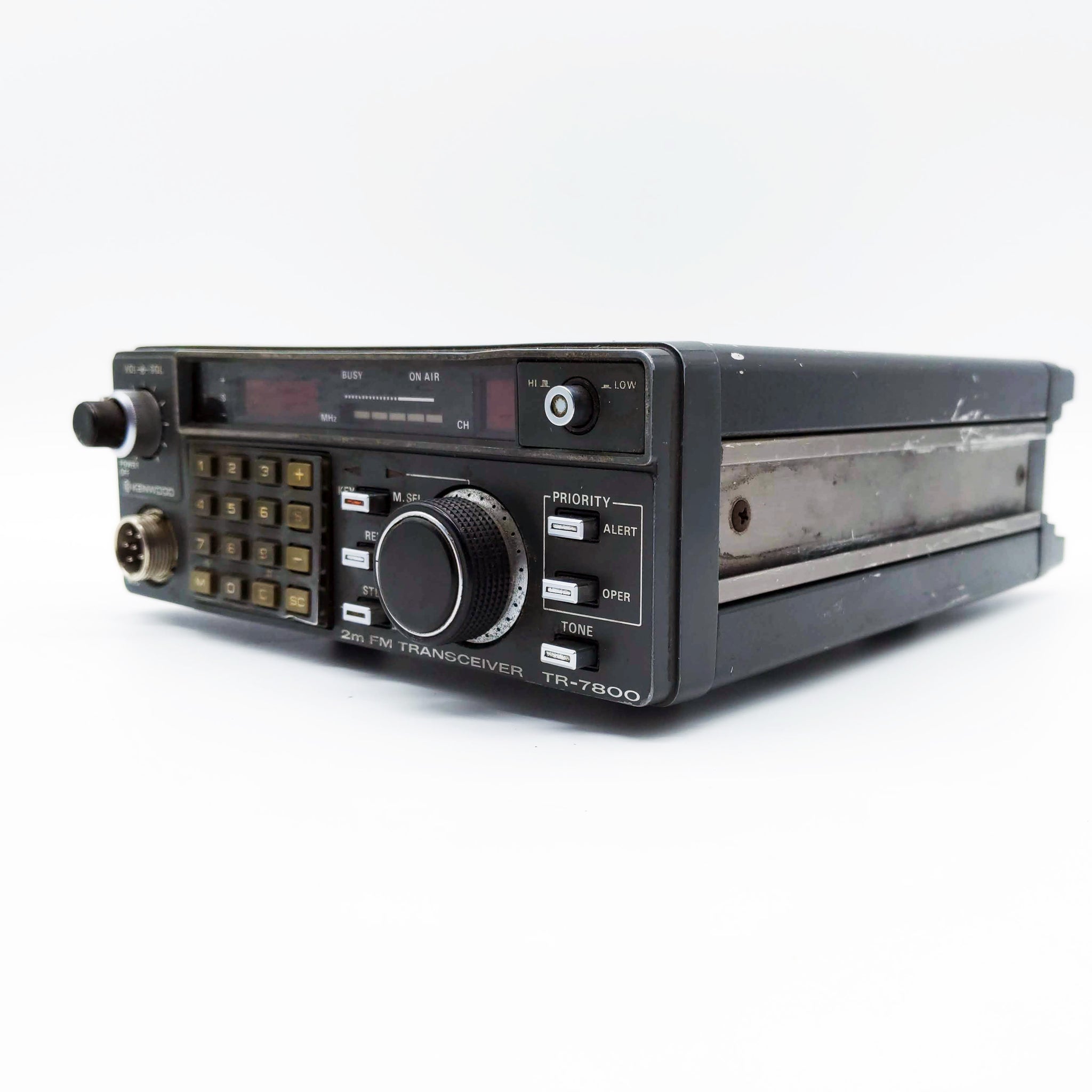 Kenwood TR-7800 2M FM Transceiver, With Power Cable and Mic, For Repair