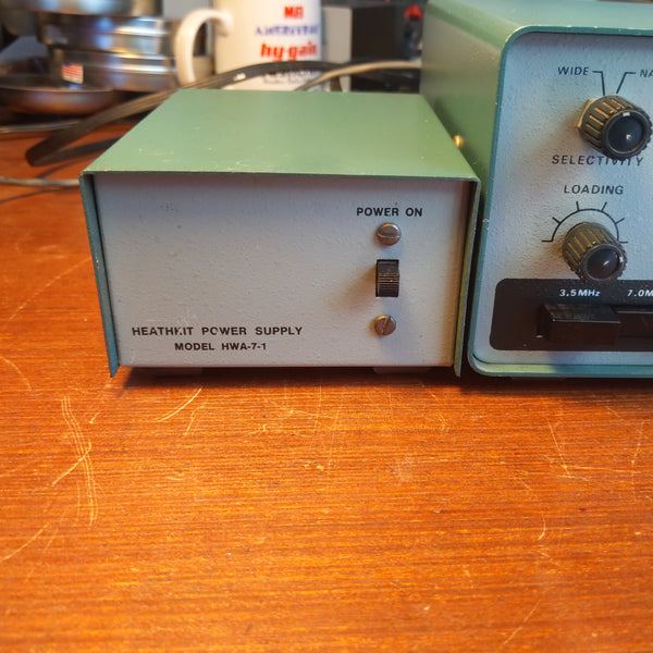 Heathkit HW-8 CW QRP Transceiver and Heathkit HWA-7-1 Power Supply