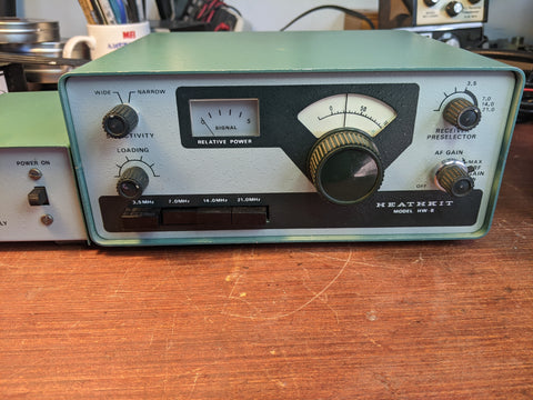 Heathkit HW-8 CW QRP Transceiver and Heathkit HWA-7-1 Power Supply