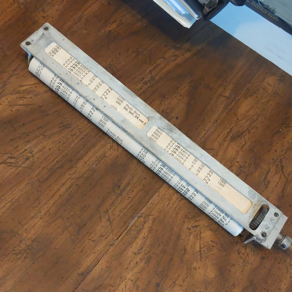 Hickok 547A Tube Data Roll, Dated 2-1-1951, Good Shape