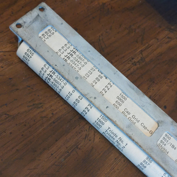 Hickok 547A Tube Data Roll, Dated 2-1-1951, Good Shape