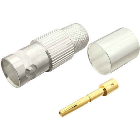 BNC Female Crimp Connector For RG-8, LMR-400, Other 0.405" OD Coax