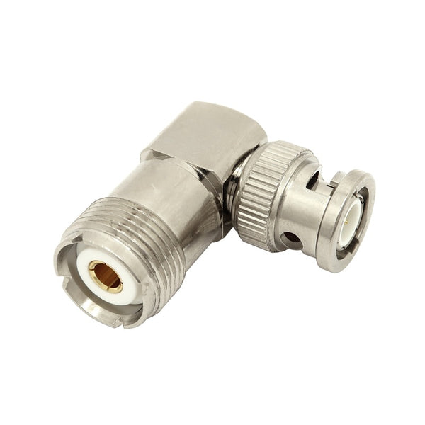 BNC Male To UHF Female (SO-239) Right Angle Adapter