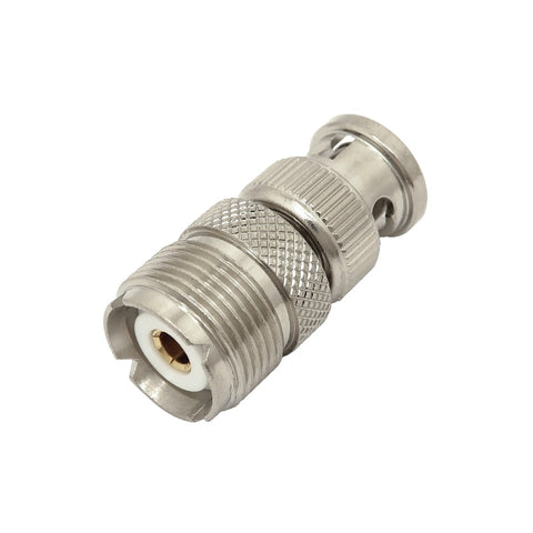 UHF Female To BNC Male Adapter, Gold Center Pin