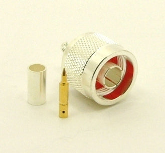 Type N Male Crimp Connector For RG-58 And Other 0.195" OD Coax
