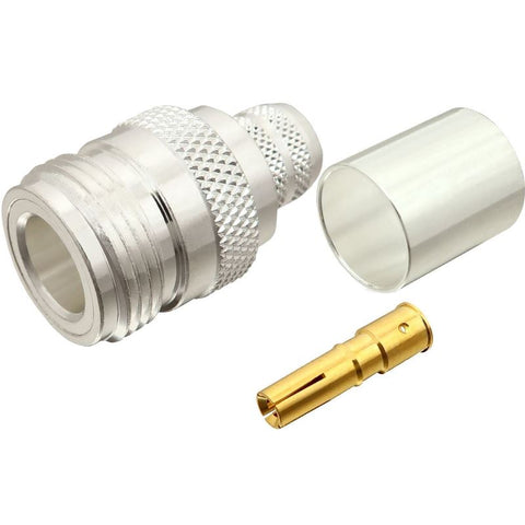Type N Female Crimp Connector For RG-8, LMR-400, Other 0.405" OD Coax