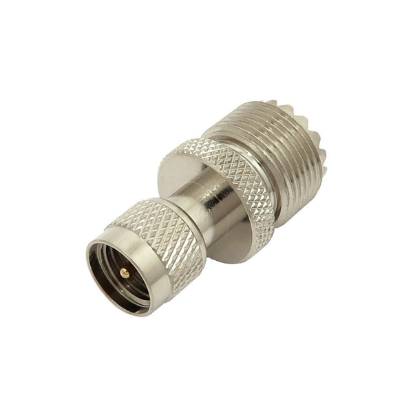 UHF Female (SO-239) To Mini-UHF Male Adapter