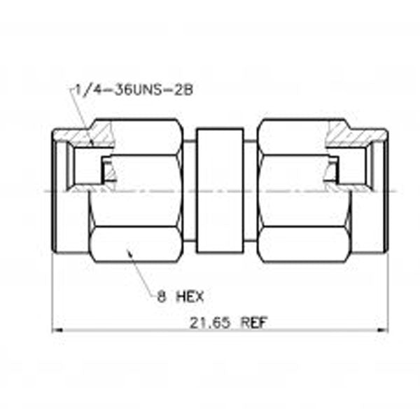 SMA-Male To SMA-Male Barrel Connector (Gender Changer)