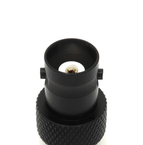 SMA Female To BNC Female Black Antenna Adapter With Stress Relief
