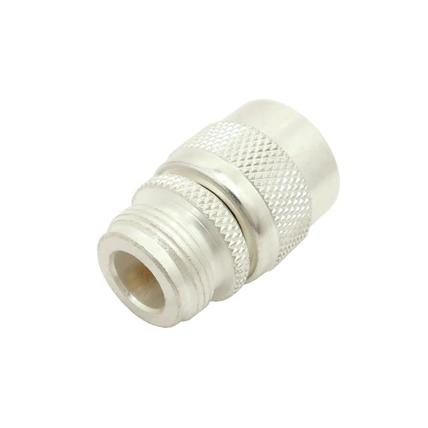 Type N Female Connector to Type C Male Connector Adapter, Silver/Teflon