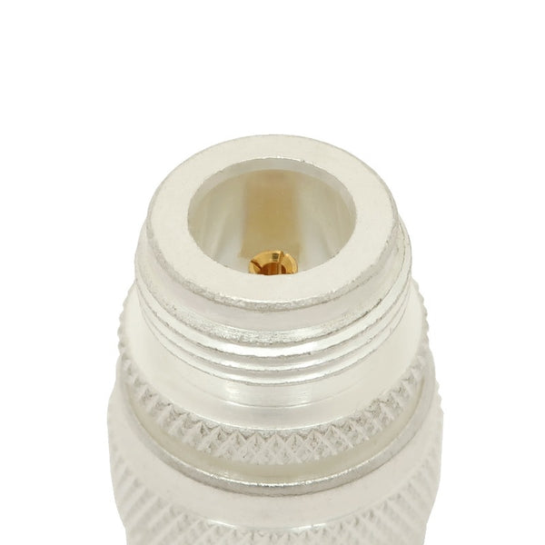 Type N Female Connector to Type C Male Connector Adapter, Silver/Teflon