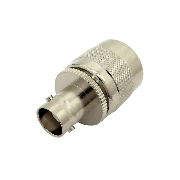BNC Female To Type C Connector Male Adapter, Silver/Teflon