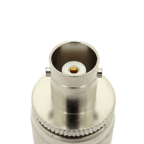 BNC Female To Type C Connector Male Adapter, Silver/Teflon