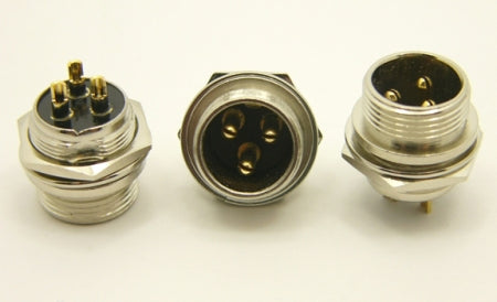 3-Pin Chassis Mount Female Microphone Connector