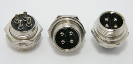 4-pin Chassis Mount Female Microphone Connector