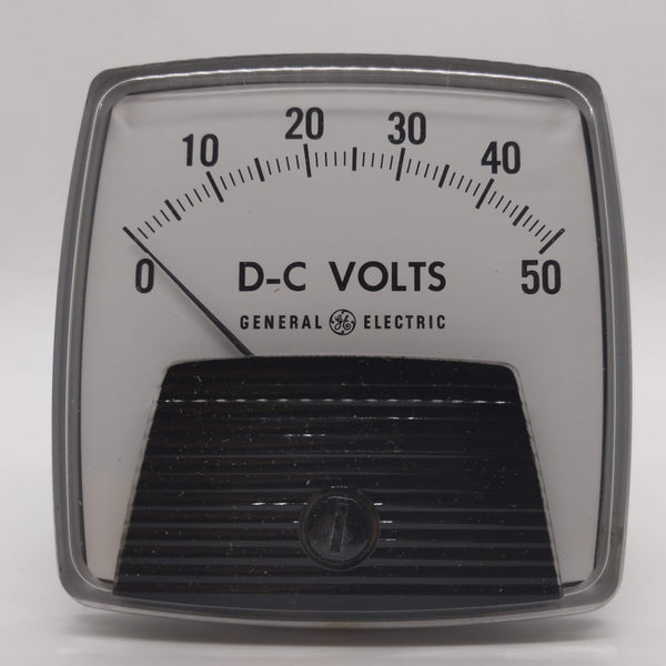 General Electric 0-50 VDC Meter, New In Box