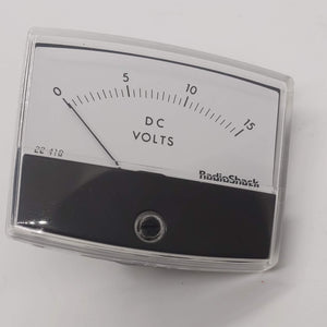 Radio Shack DC Meter 0-15 Volts, New