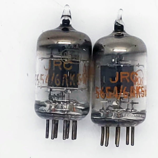 RCA JRC 5654/6AK5W Matched Pair, Black Plates, Hickok Tested