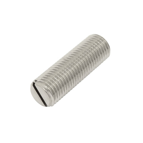 3/8" x 24 Thread Double Male Stainless Stud With Flat-Head Slot, 1.125" Long