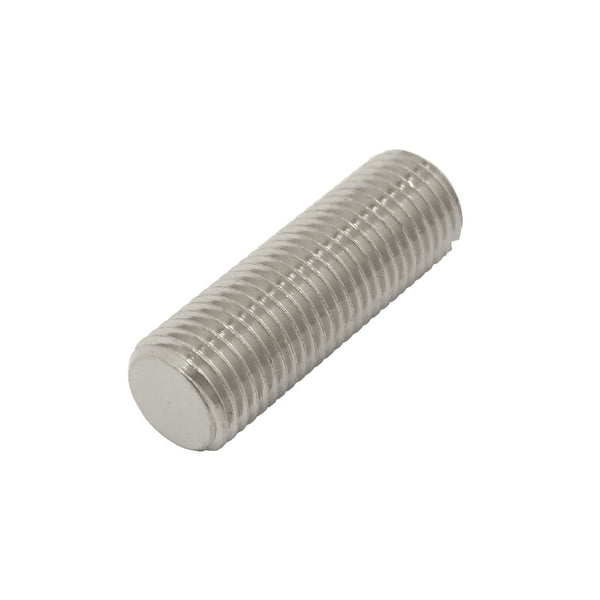 3/8" x 24 Thread Double Male Stainless Stud With Flat-Head Slot, 1.125" Long