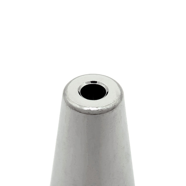 0.125″ Diameter Chrome Brass Antenna Ferrule To 3/8 x 24 Male Thread