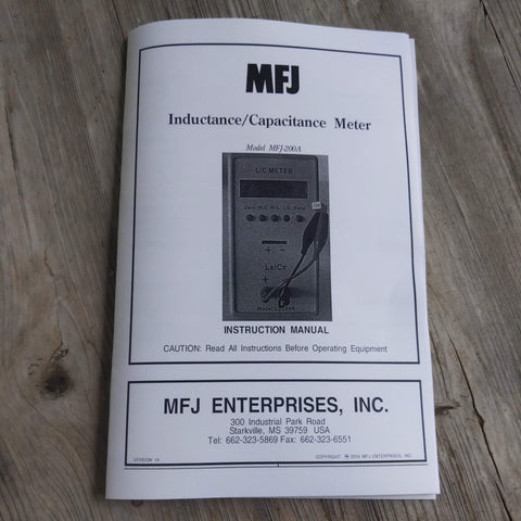MFJ-200A Inductance/Capacitance Meter