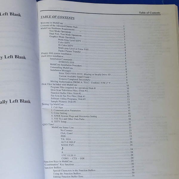 Multi-Com MFJ-1289 Instruction Manual With Addendum And Disc