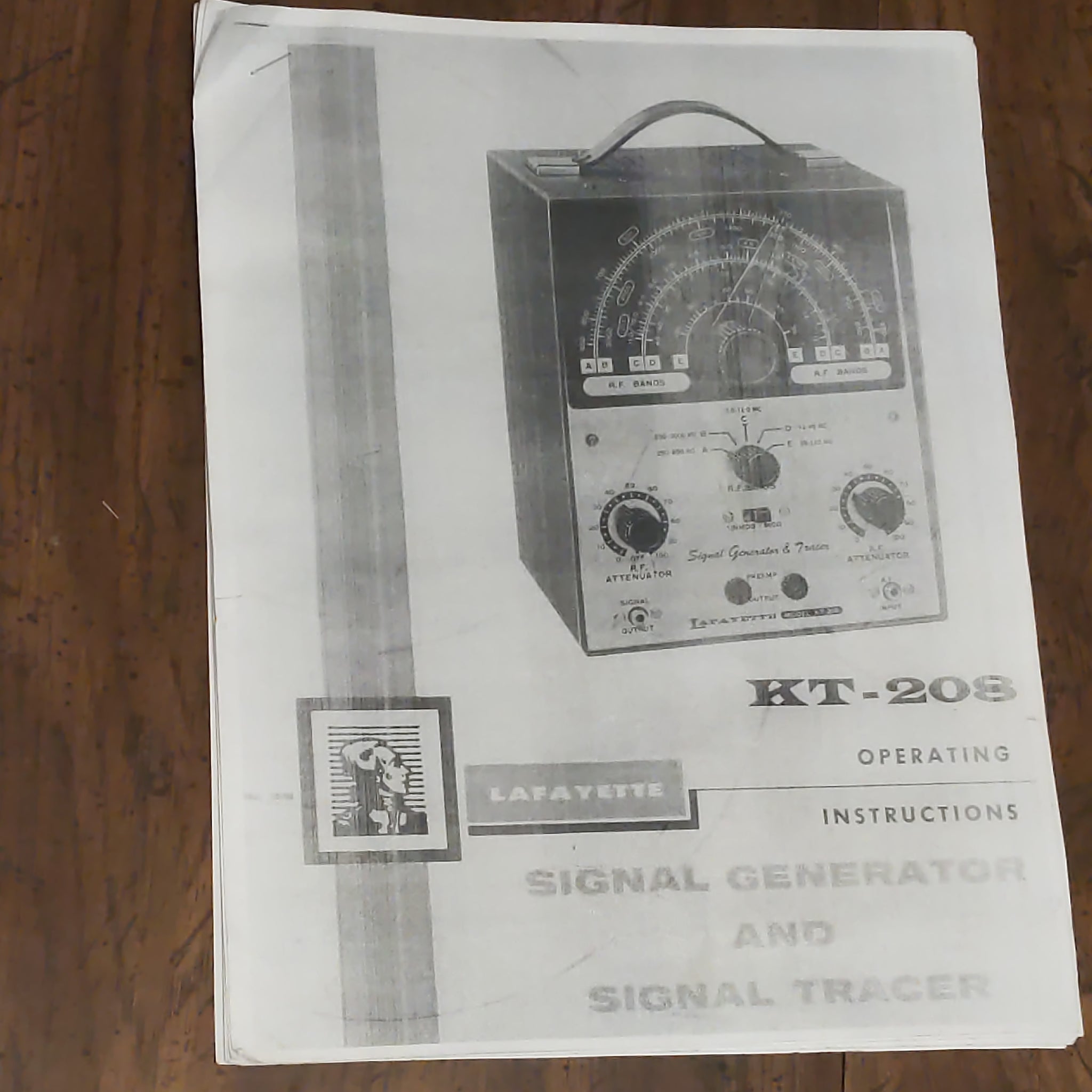 Lafayette KT-208 Signal Generator & Signal Tracer Operating Manual