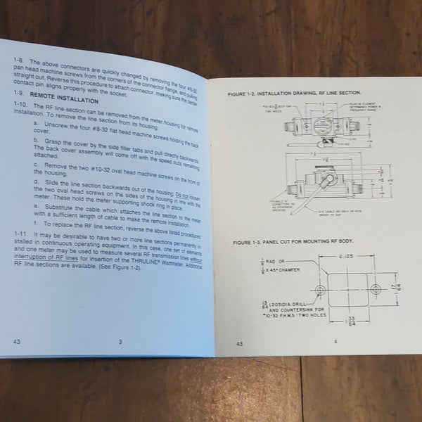 Bird Model 43 Instruction Book, OEM, Very Clean