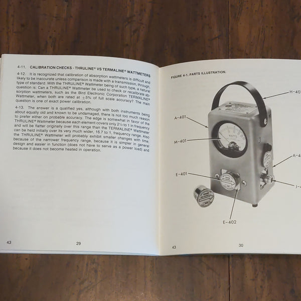 Bird Model 43 Instruction Book, OEM, Very Clean