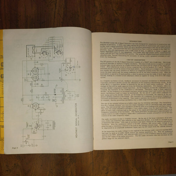 Heathkit SG-8 Signal Generator Assembly & Operation Manual