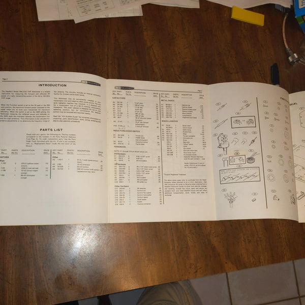 Heathkit HM-2102 VHF Wattmeter Assembly & Operation Manual, OEM