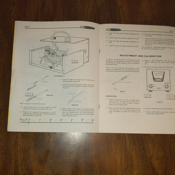 Heathkit HM-2102 VHF Wattmeter Assembly & Operation Manual, OEM