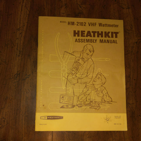 Heathkit HM-2102 VHF Wattmeter Assembly & Operation Manual, OEM