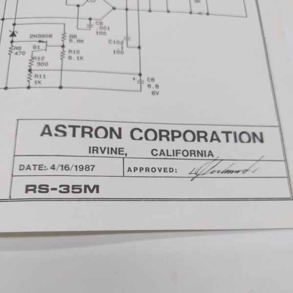 Astron RS-35M Schematic