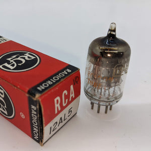 RCA 12AL5 Tube, 1963, New, Tested Good On Hickok