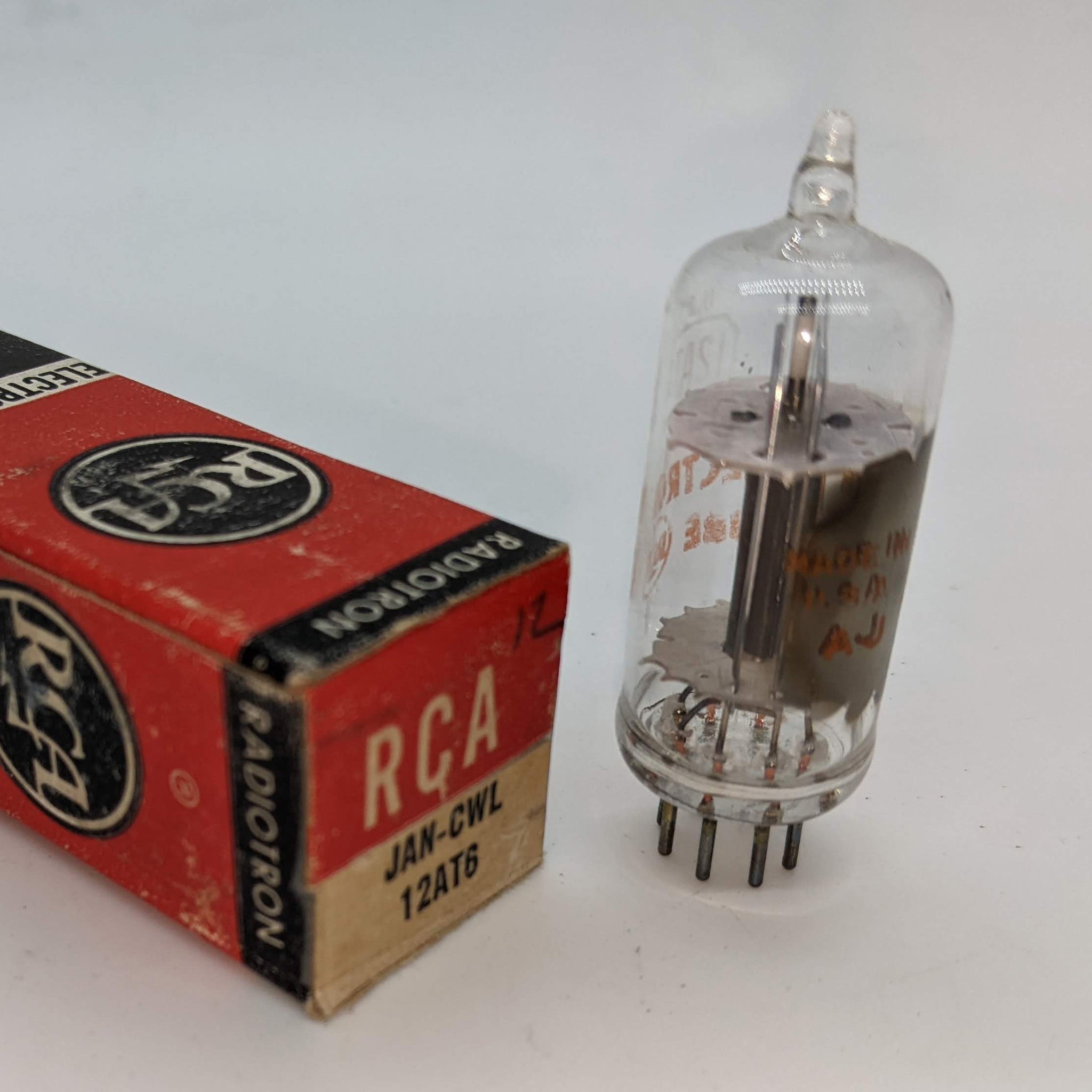 RCA 12AT6 Tube, New, Made 1964, All 3 Tests Good On Hickok